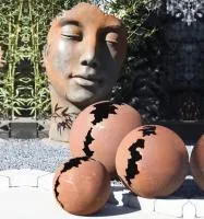 Кортен 3 шара — парк декор (518952) ∅ 950 750 450 мм. Гвардейское