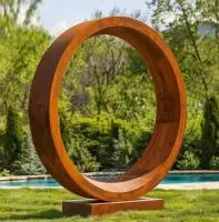 Кортеновская сталь скульптура кольцо (518267) монтаж арт-объект  в Гвардейском