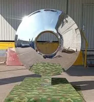 Линза арт декор (519061) ∅ 2000 сталь AISI304 Гвардейское 