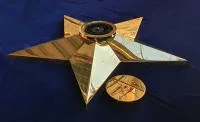 Звезда латунь ø 1100 мм. (514225) монтаж комплект горелка ГВД 379 10 89 00 ПС вечный огонь пустотелая  в Гвардейском