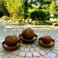Фонтан 3D шар КОРТЕН (518896) ∅ 500 ∅ 650 ∅ 750 Гвардейское